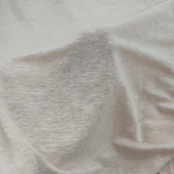 Lou & Grey 100% Linen Blush Peach Color Short Sleeve Tee Small - Picture 4 of 5